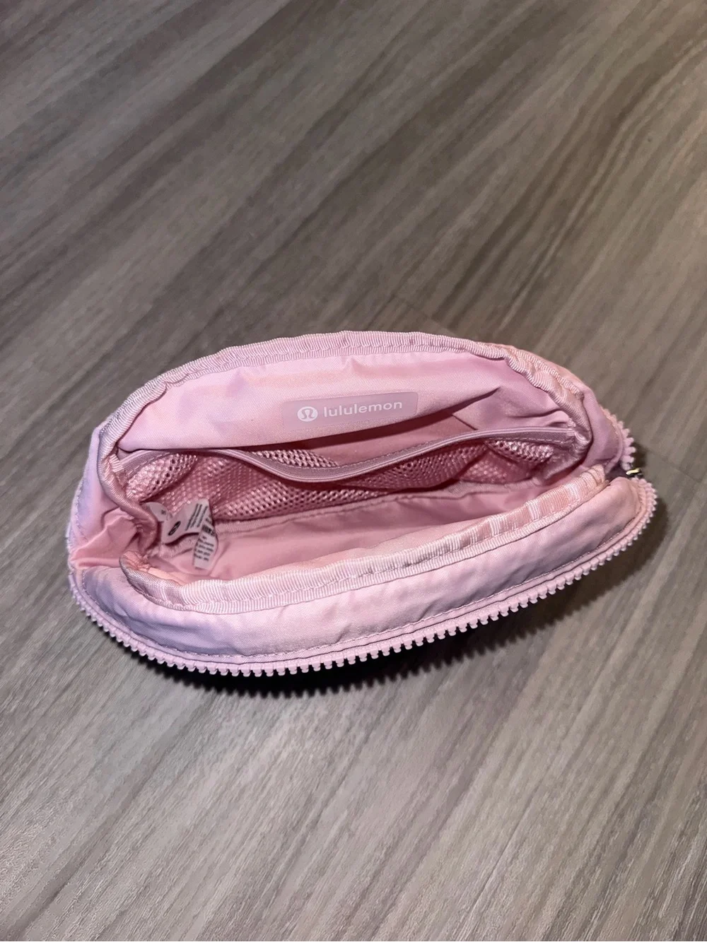 lululemon athletica Light Pink Zip Cosmetic Pouch